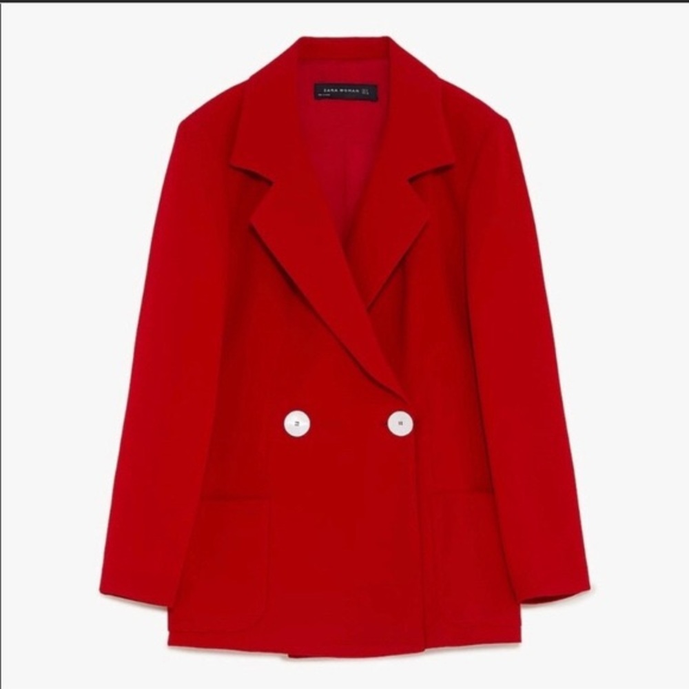 Zara red blazer